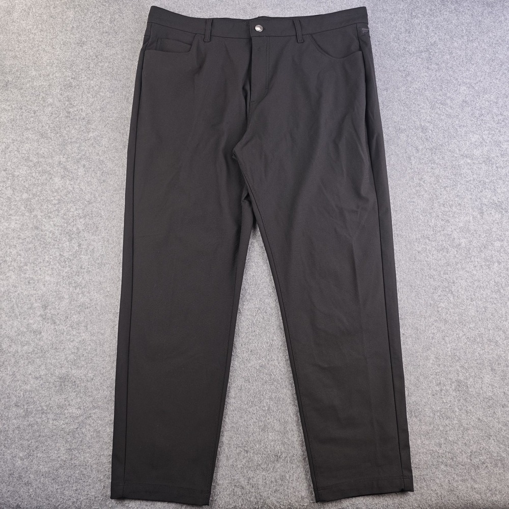 Fabletics Pants Mens 36x30 Black Solid 100% Polyester Tapered Performance